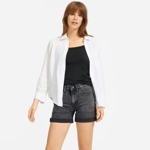 NWT EVERLANE The Denim Short washed black 26